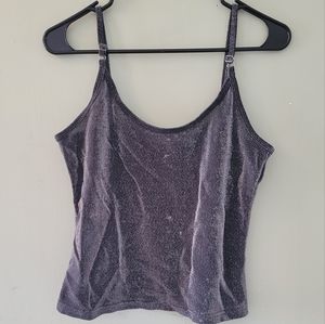 Medium Sheer Sparkly Tank Top